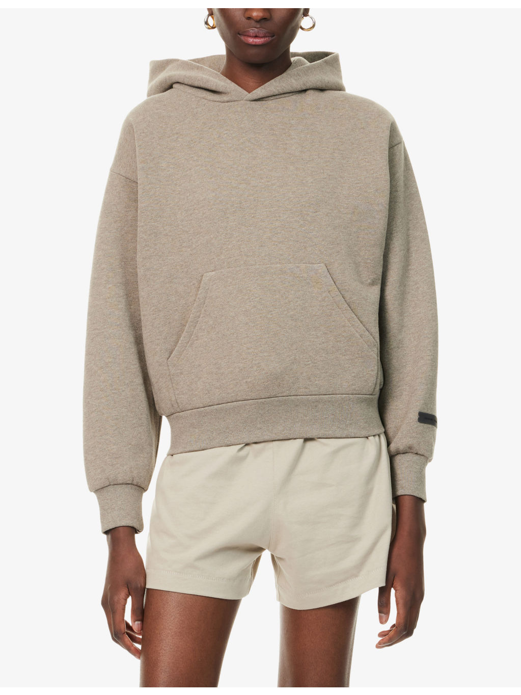 Relaxed-Fit Embossed-Logo Cotton-Blend Hoodie - 3