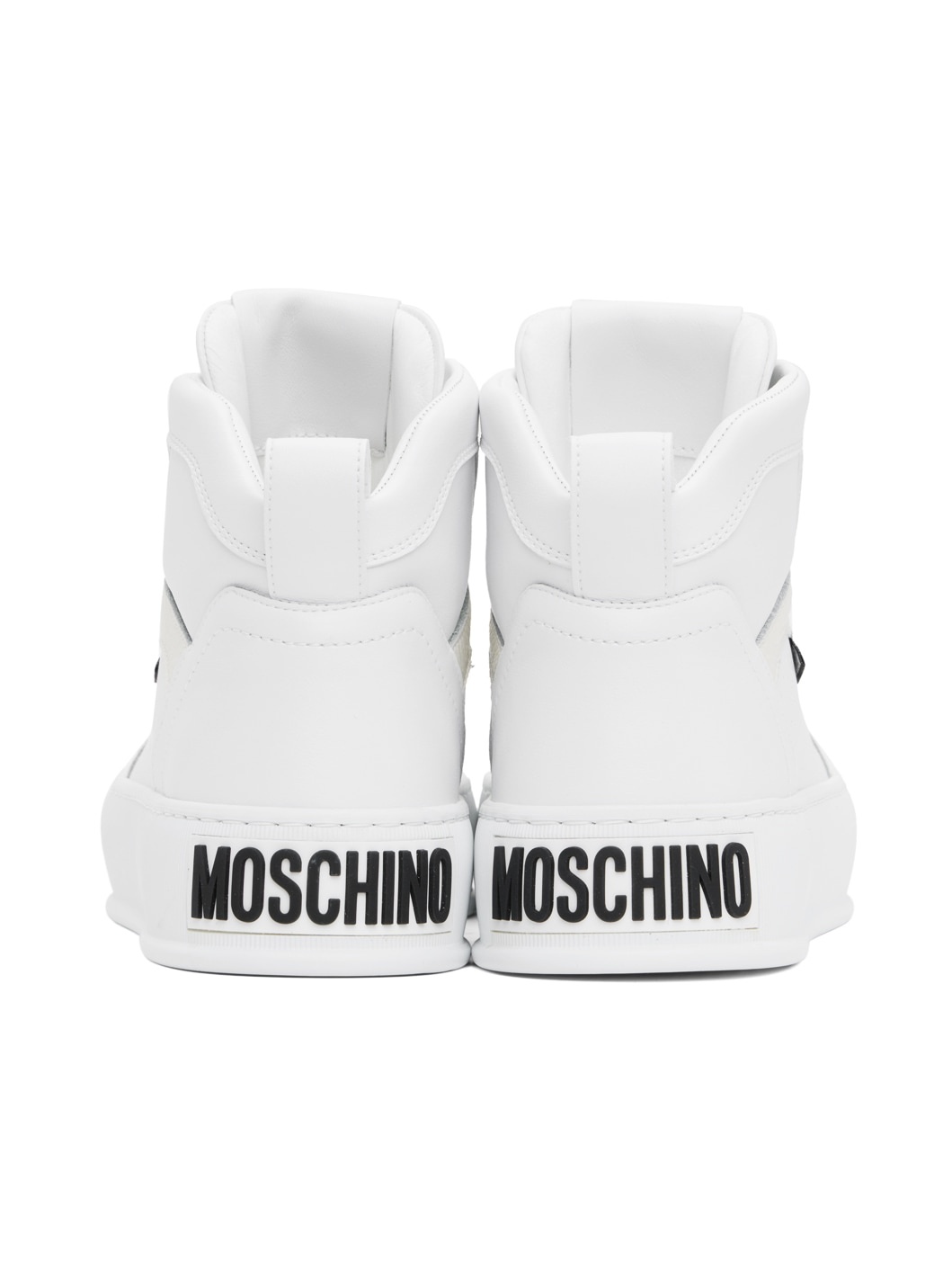 White Bumps & Stripes High-Top Sneakers - 2