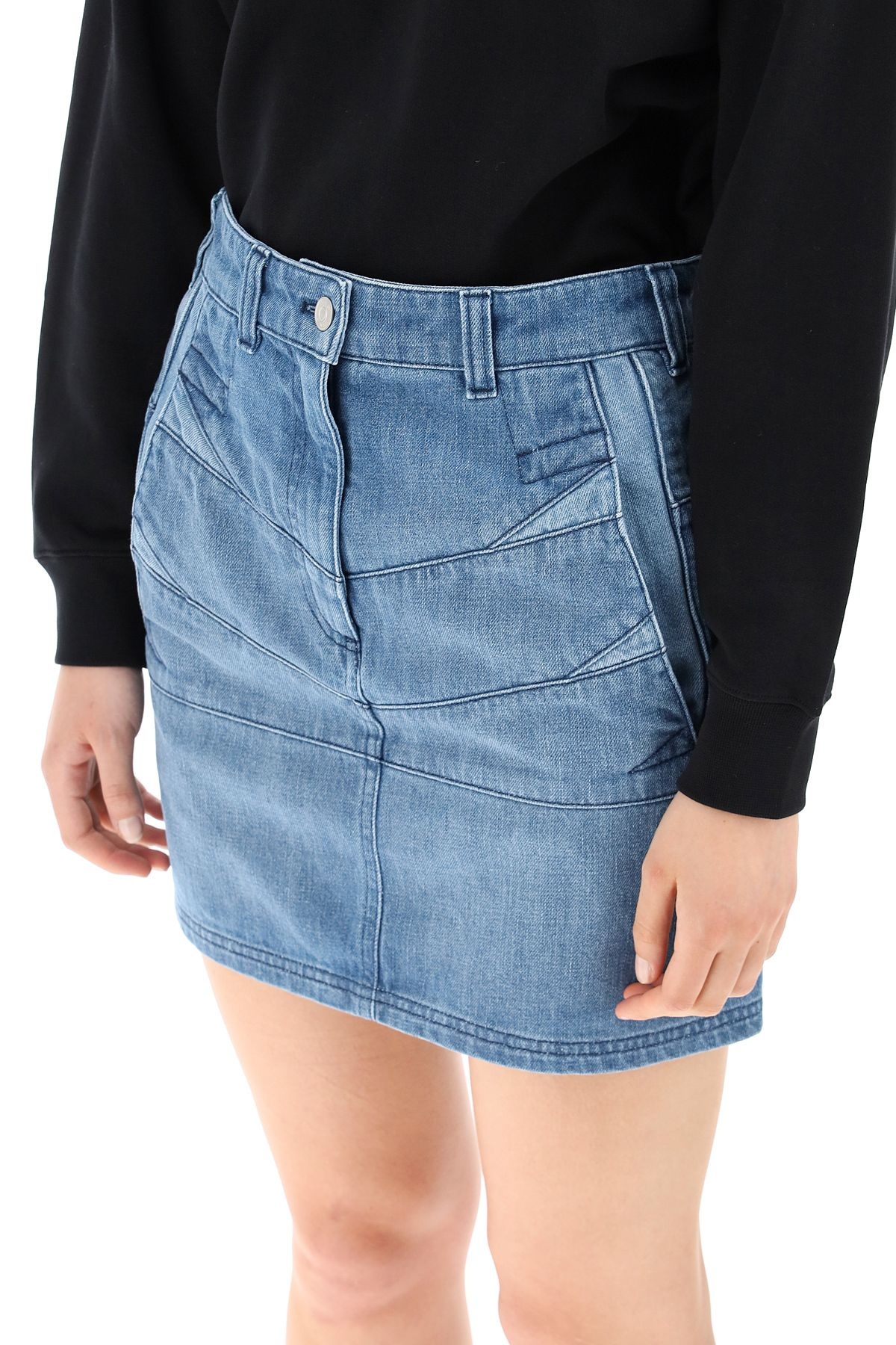 DENIM MINI SKIRT - 5