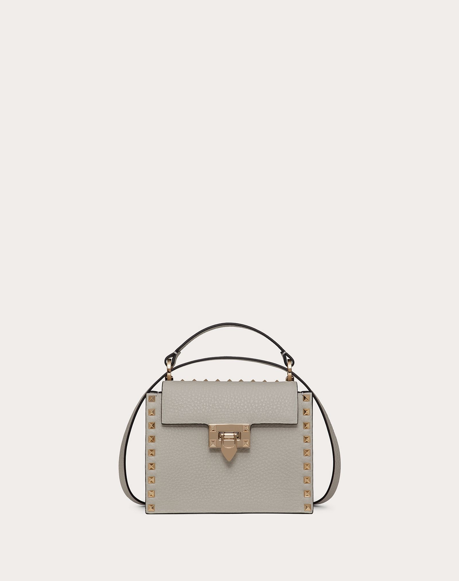 Rockstud Grainy Calfskin Handbag - 1