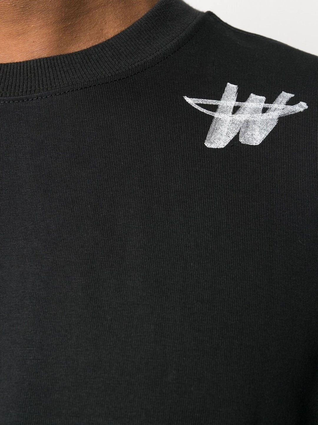 Black Cotton Logo T-Shirt - 6