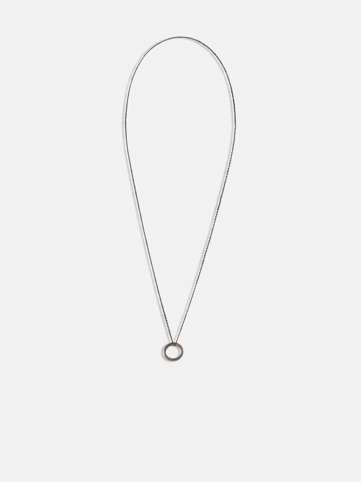 SILVER BRASS NECKLACE - 3