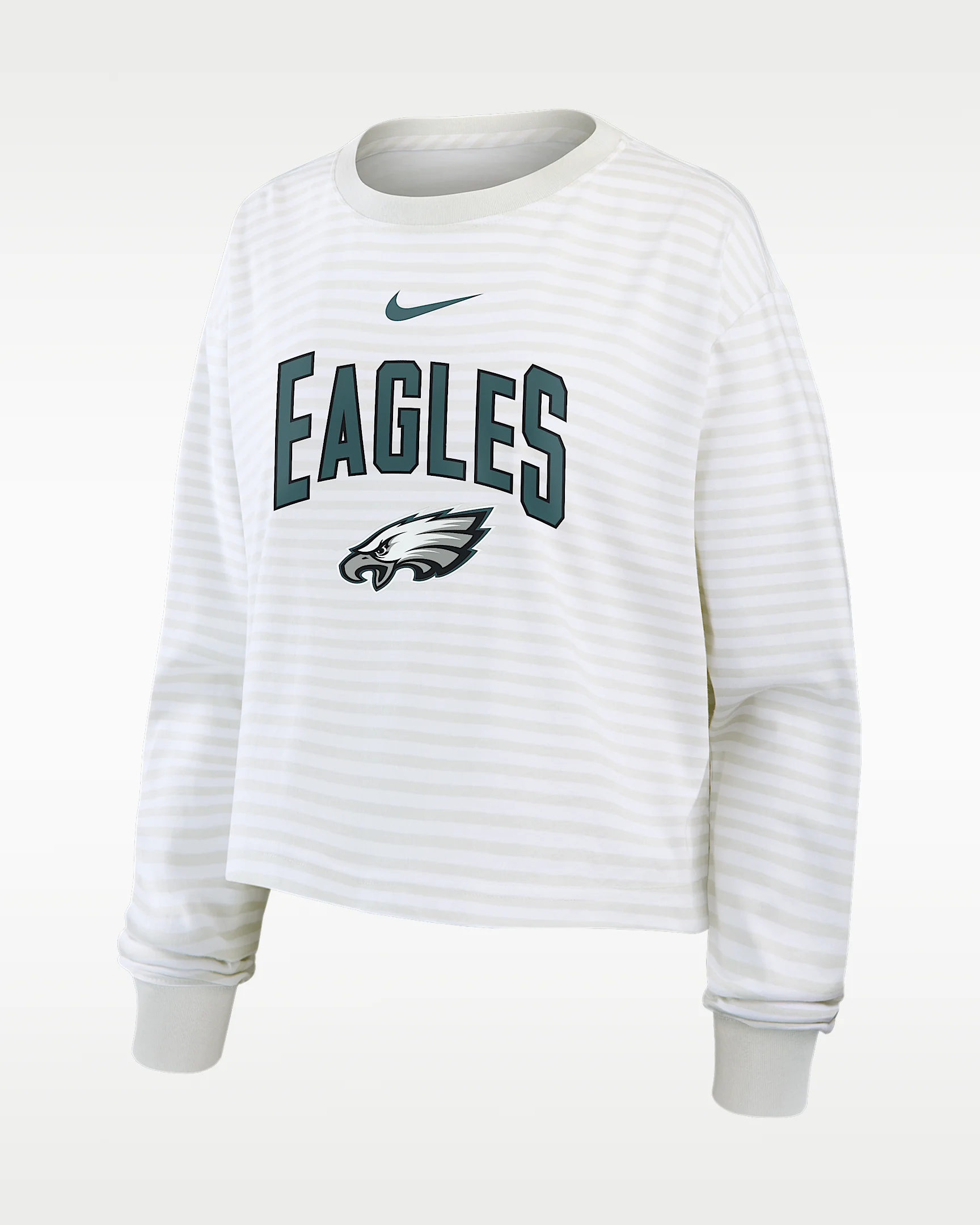 Philadelphia Eagles Primetime Women's Nike Cropped Long-Sleeve T-Shirt - 1