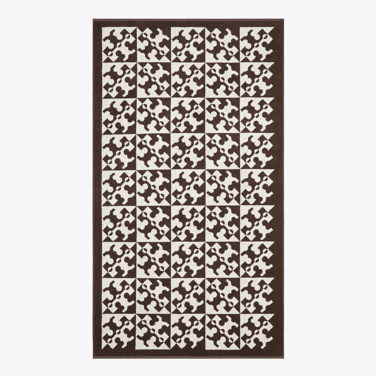 Diagonal T Jacquard Towel - 1