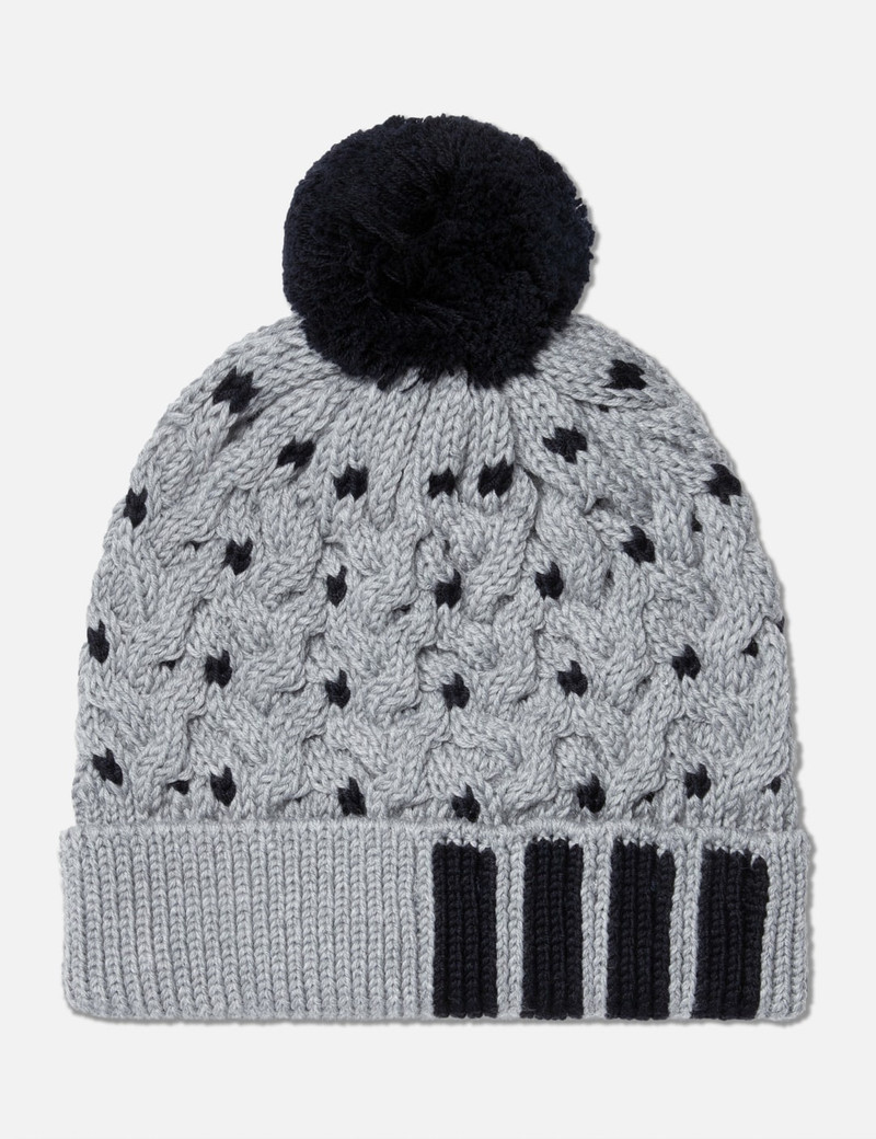 MERINO WOOL CABLE BEANIE 1