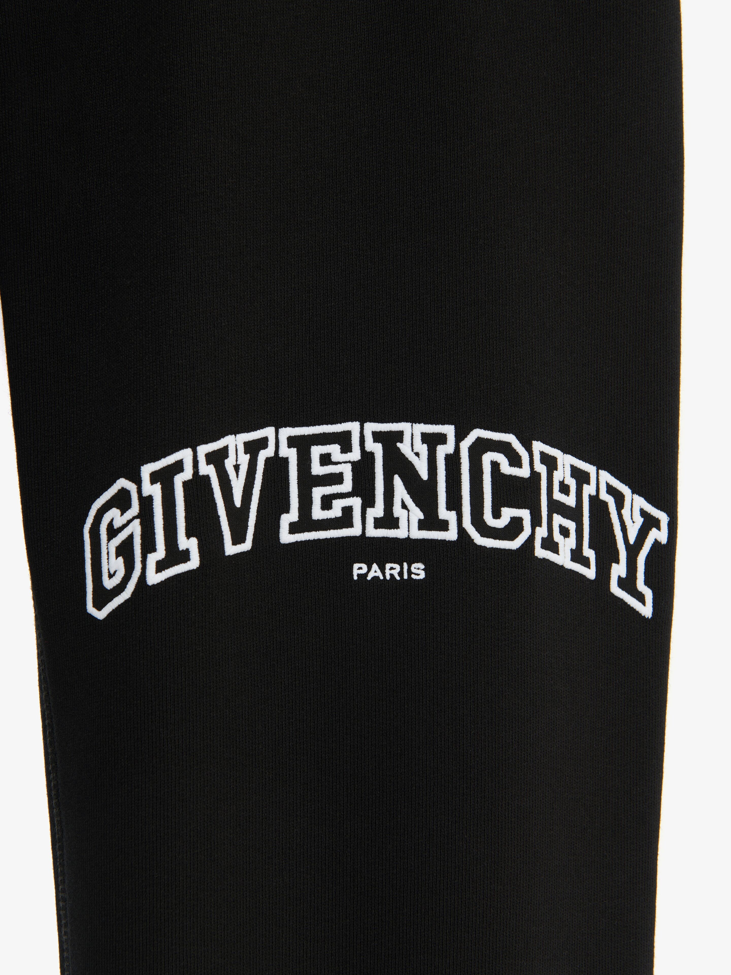 GIVENCHY COLLEGE SLIM FIT JOGGER PANTS IN FLEECE - 5