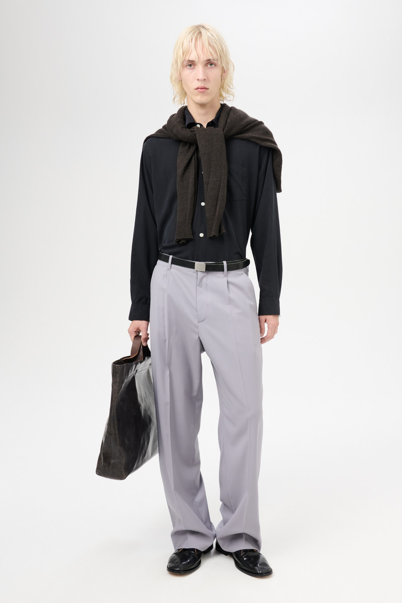 Our Legacy Borrowed Chino Dusty Lavender High Twist Wool outlook