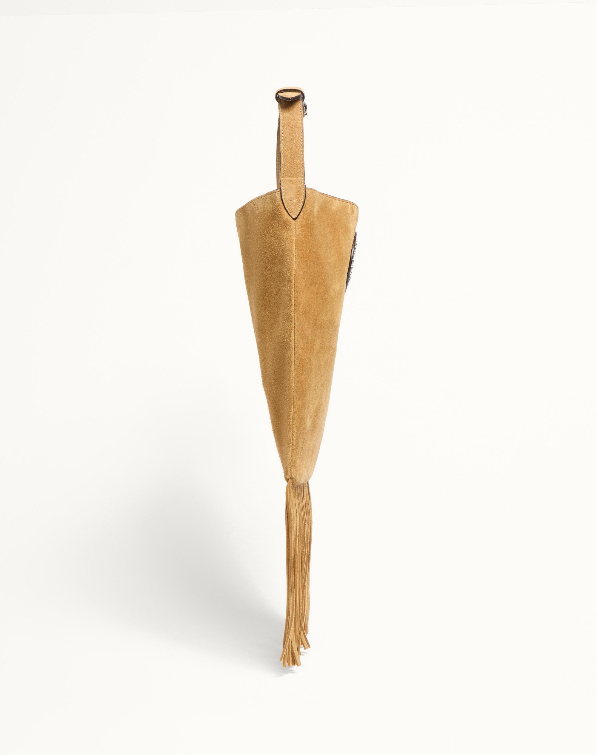 VALENTINO GARAVANI NELLCÔTE SUEDE SHOULDER BAG WITH FRINGES - 4