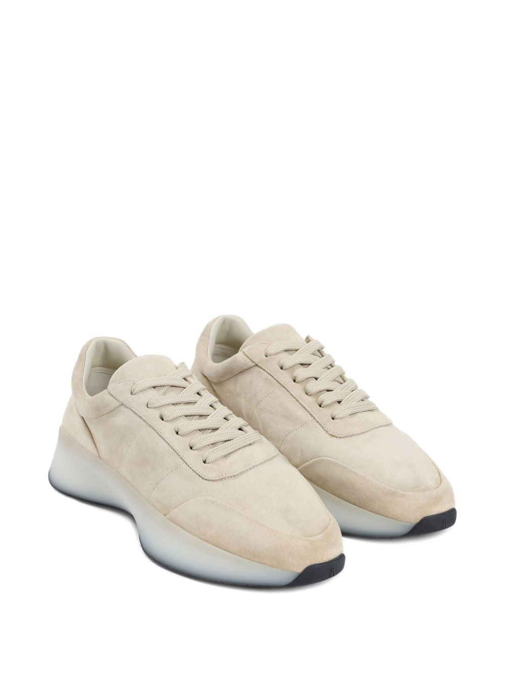 suede lace-up sneakers - 2