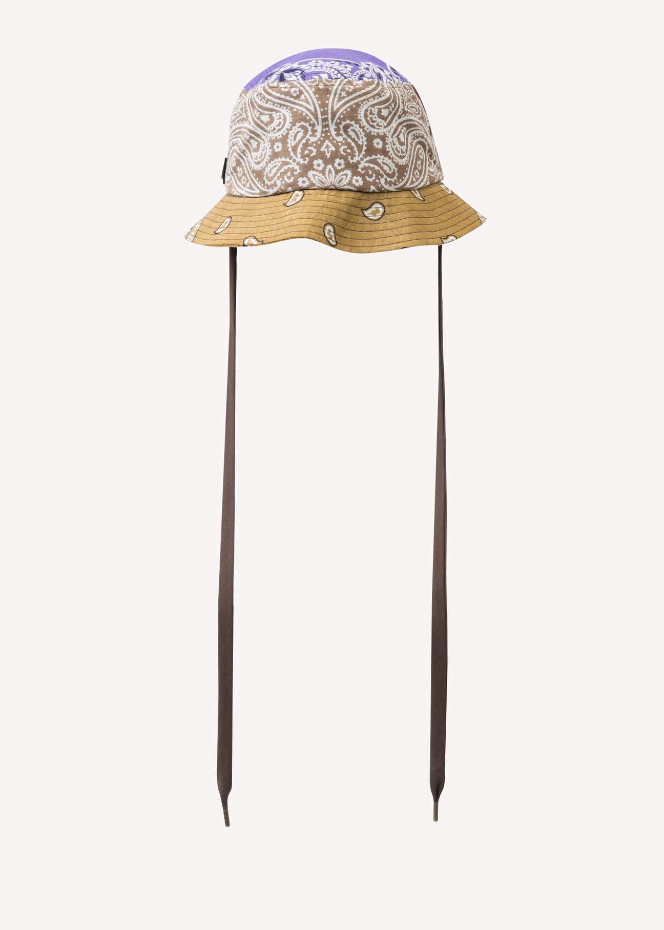 Brown BANDANA BUCKET HAT - 4