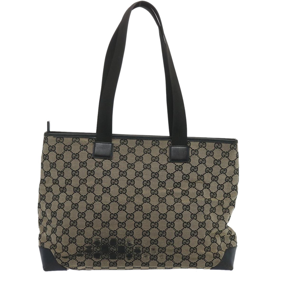 GUCCI GG Canvas Tote Bag Black Beige 019 0426 019 0426 - 3
