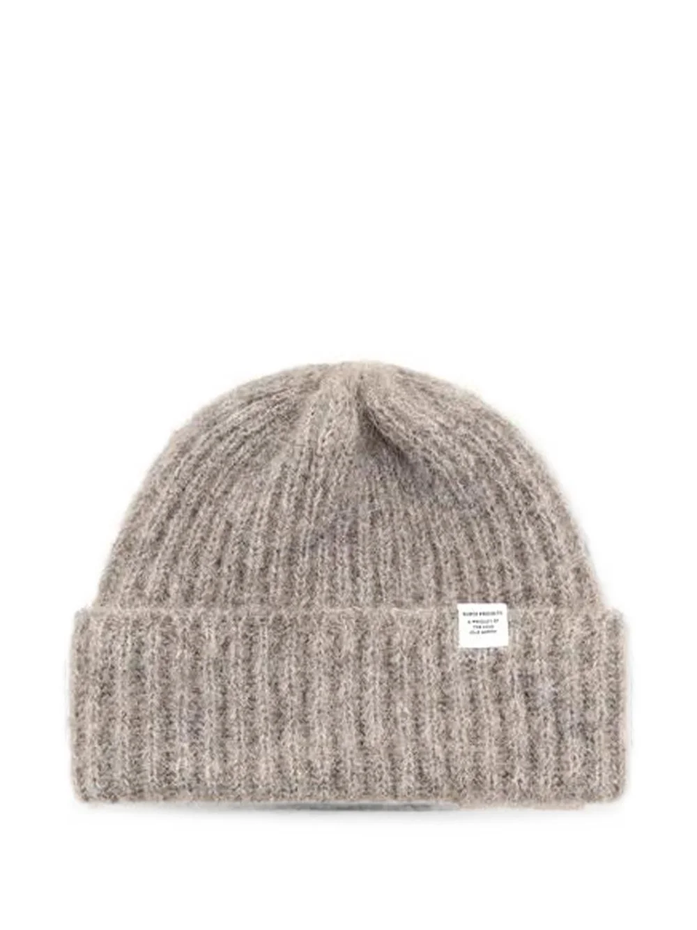 ribbed-knit beanie hat - 1