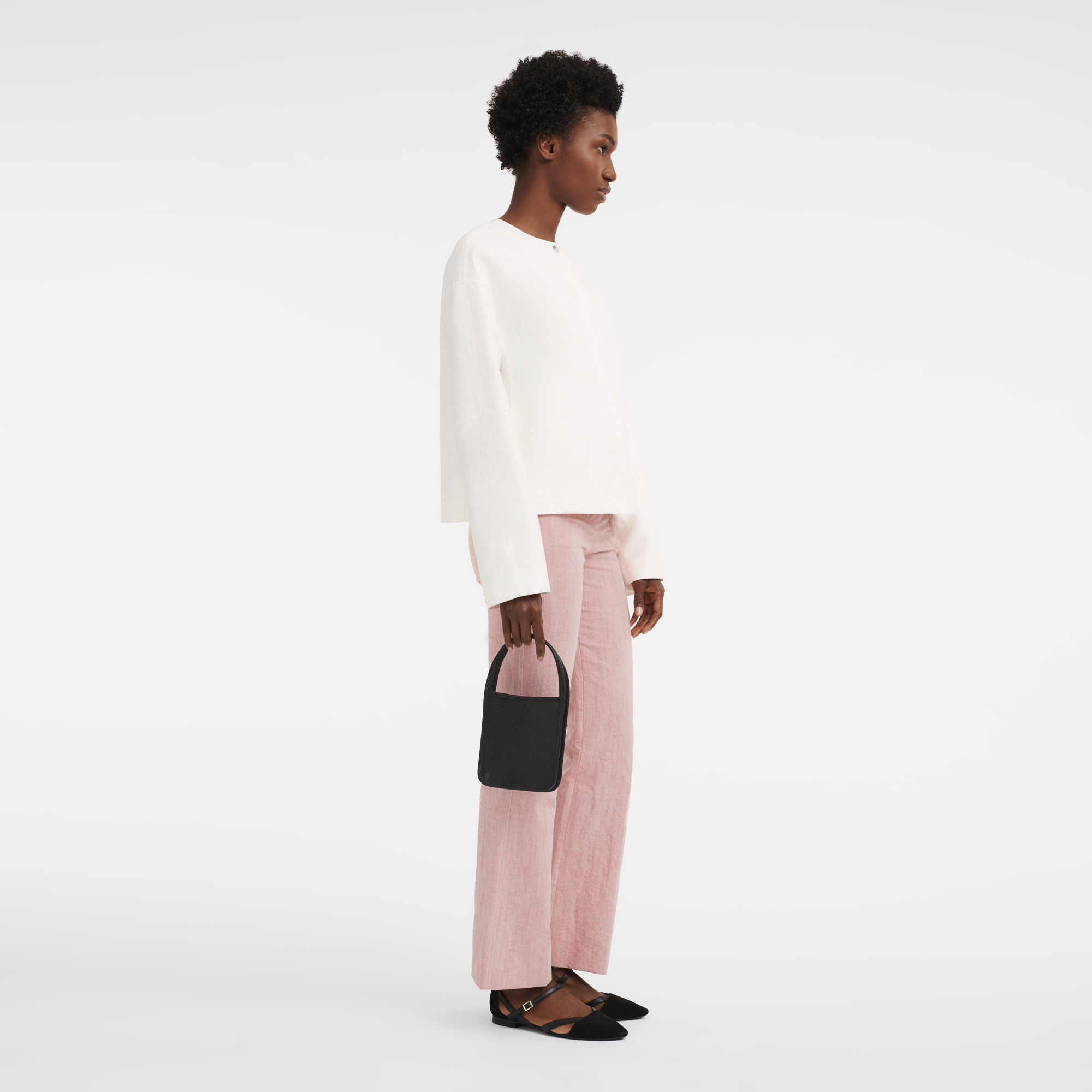 Le Foulonné XS Handbag Black - Leather - 2