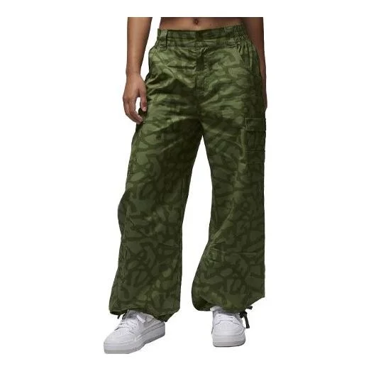(WMNS) Air Jordan Chicago Pants 'Light Olive Green' FD7212-340 - 1