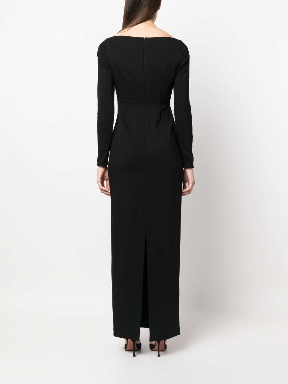 long-sleeved maxi dress - 4