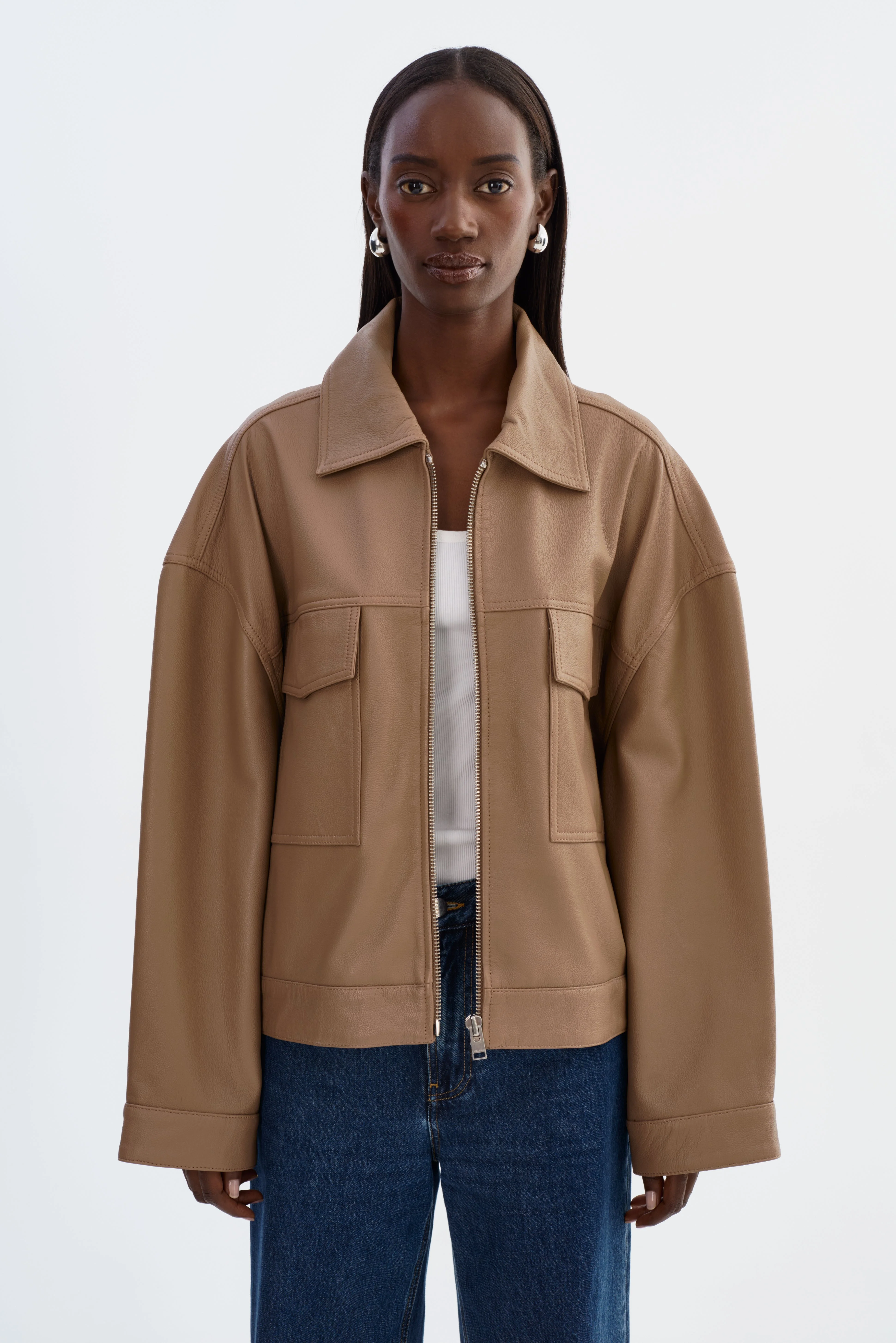 MIA | Oversized Leather Jacket - 1