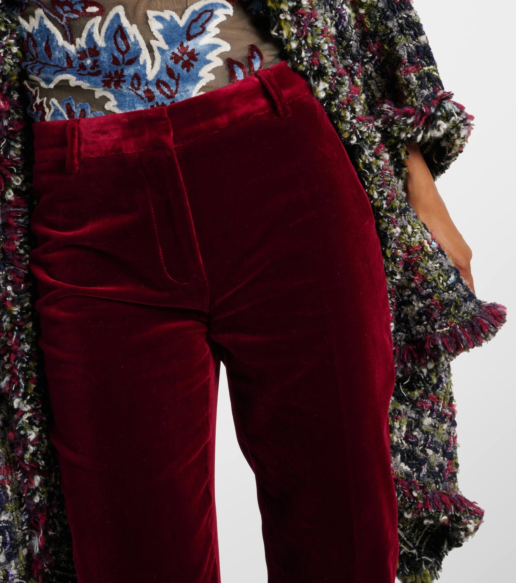 Cotton flared pants - 4