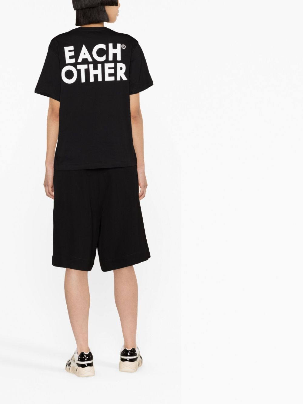 logo-print crew-neck T-shirt - 3