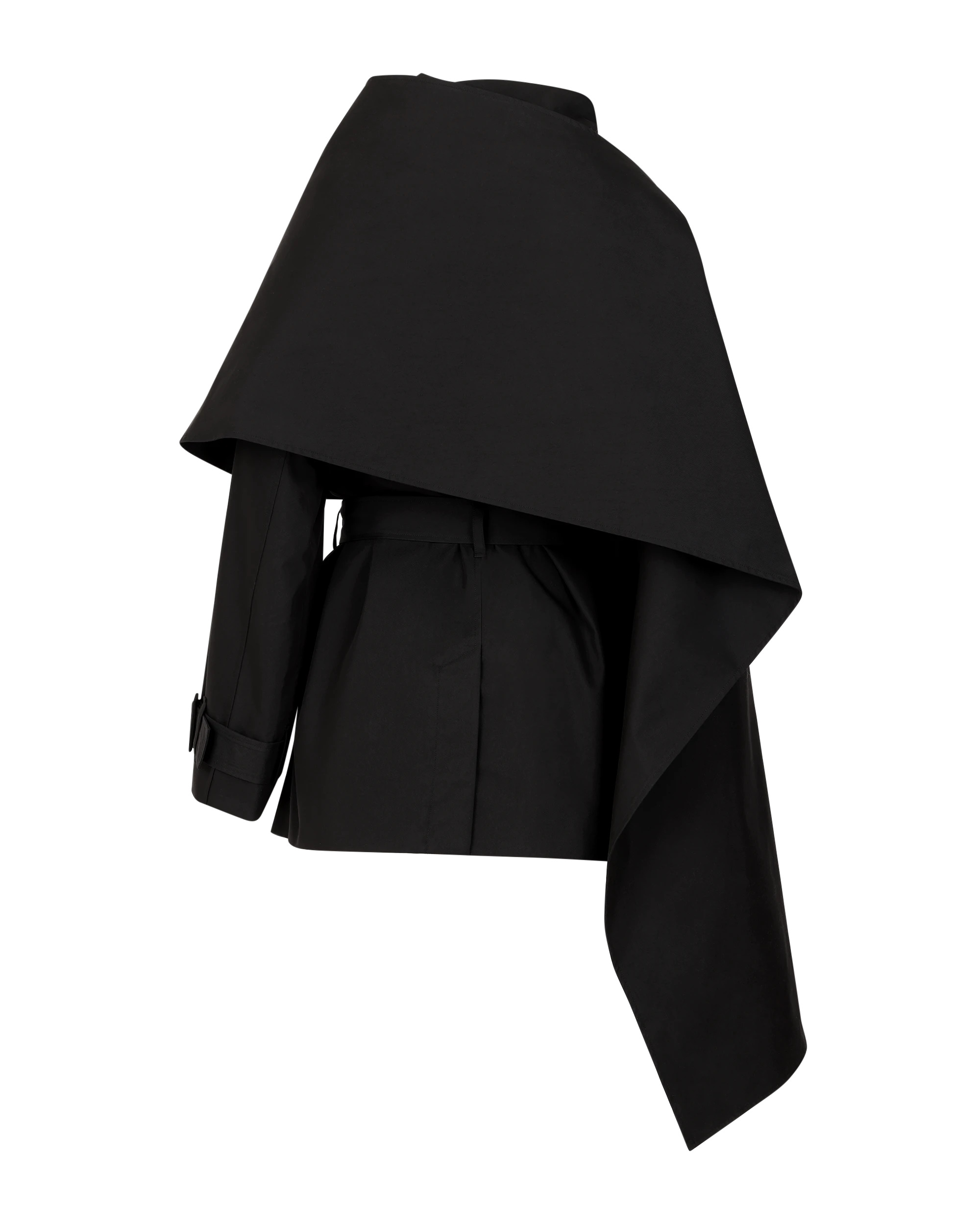 MINI SCARFCOAT BLACK - 2