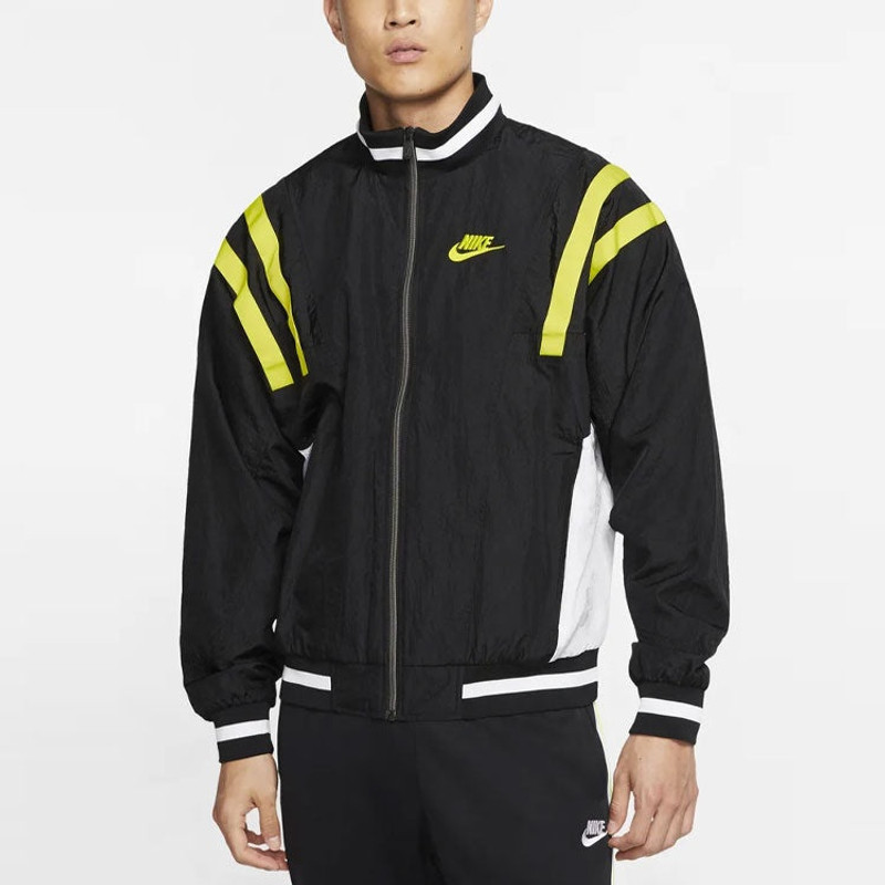 Nike Sportswear Contrasting Colors Sports Woven Logo Jacket Black CJ4922-010 4