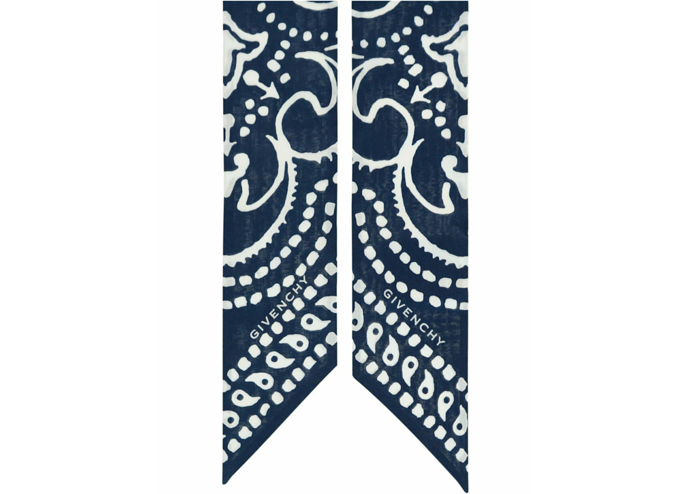 Givenchy Bandana Print Bandeau Navy White - 4