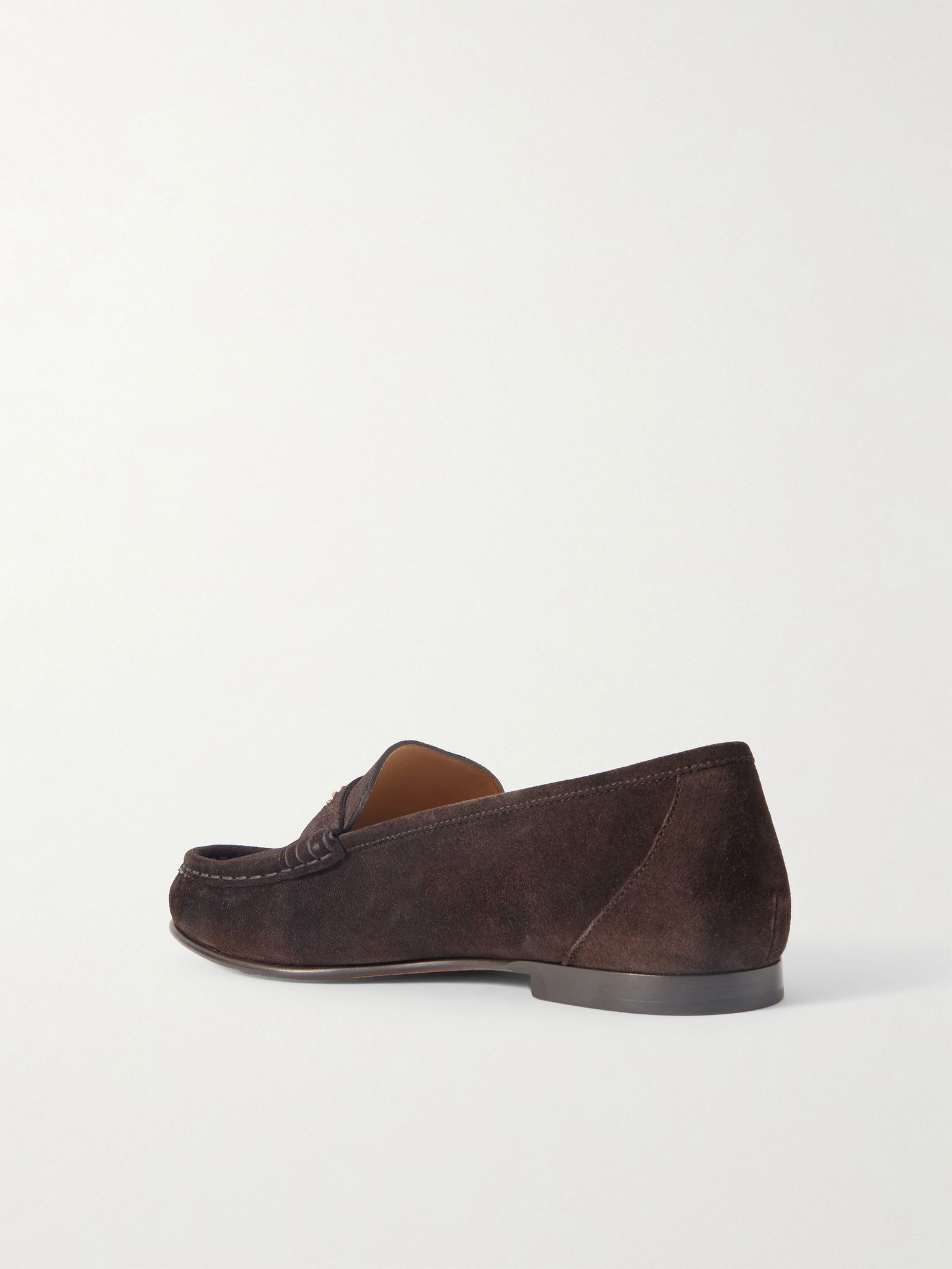Embellished suede loafers Dark brown - 3