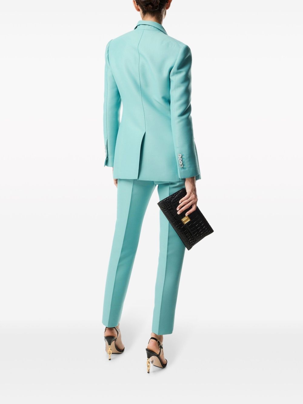 plissÃ©-detail silk shirt - 3