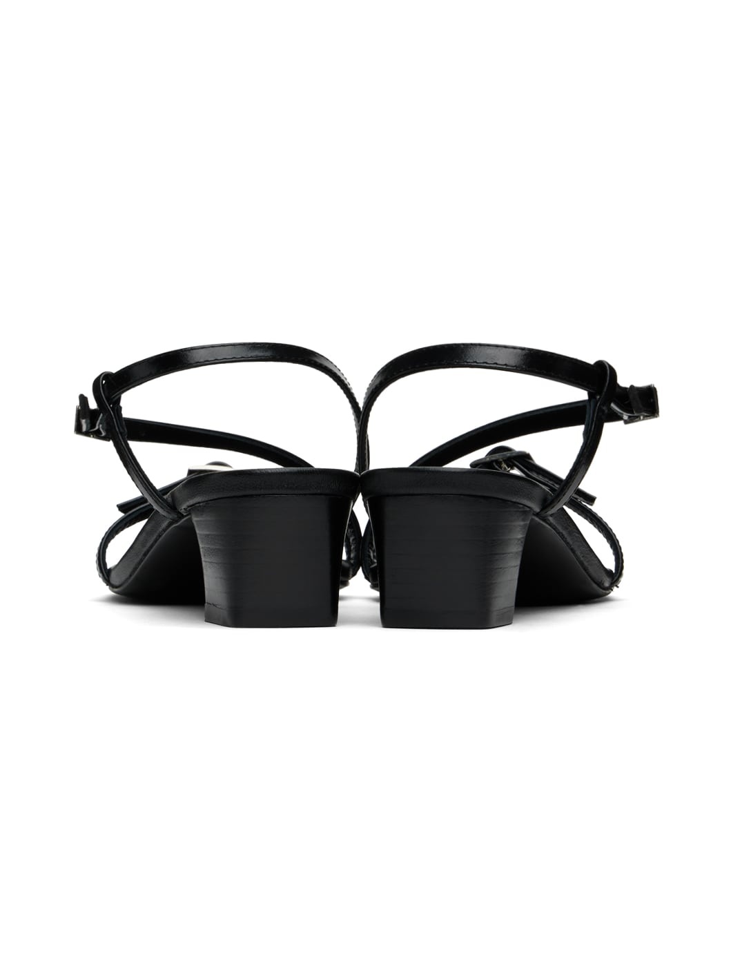 Black Mara Heeled Sandals - 2