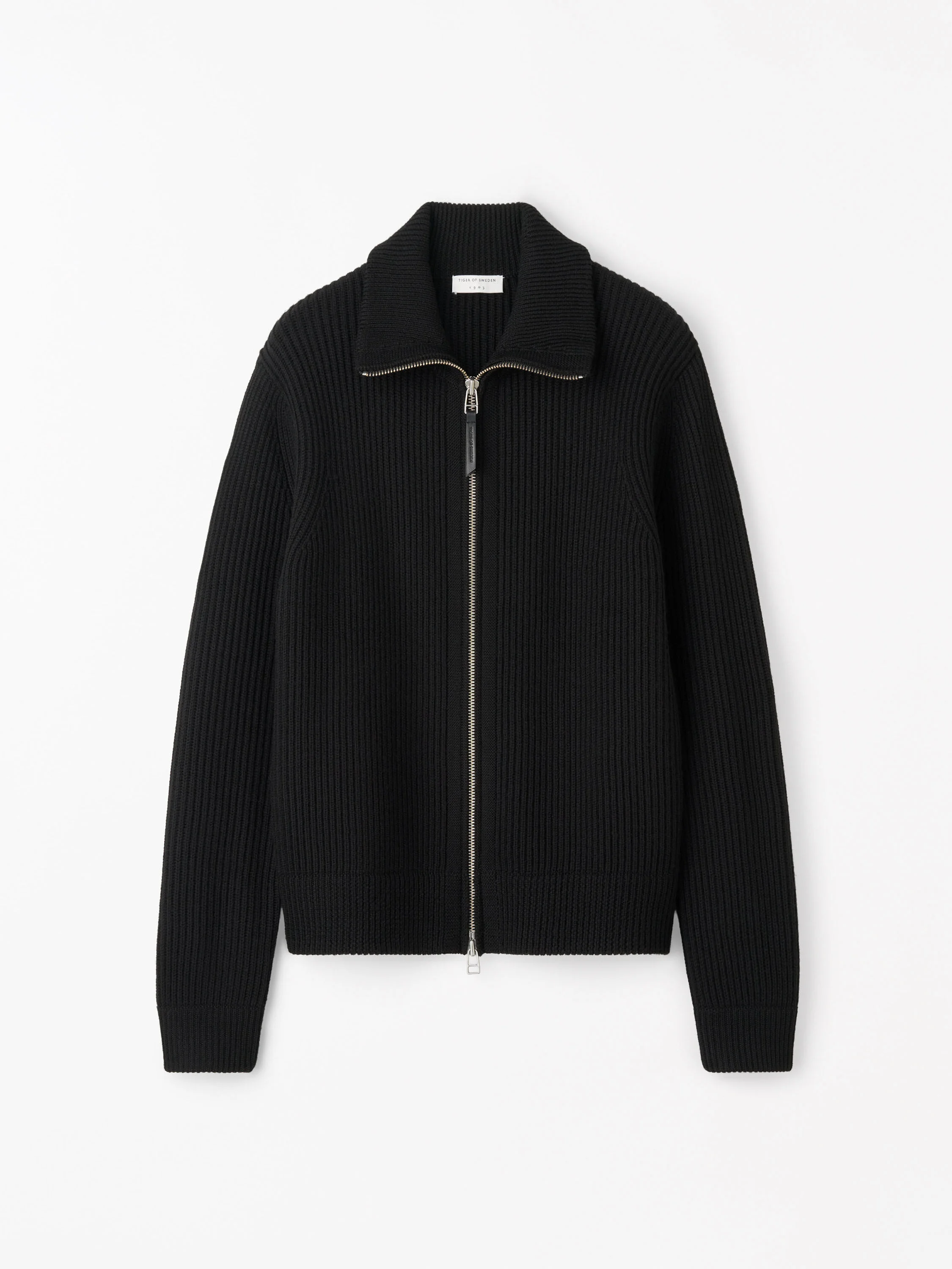 Niall Zip-Up Wool Cardigan - 1