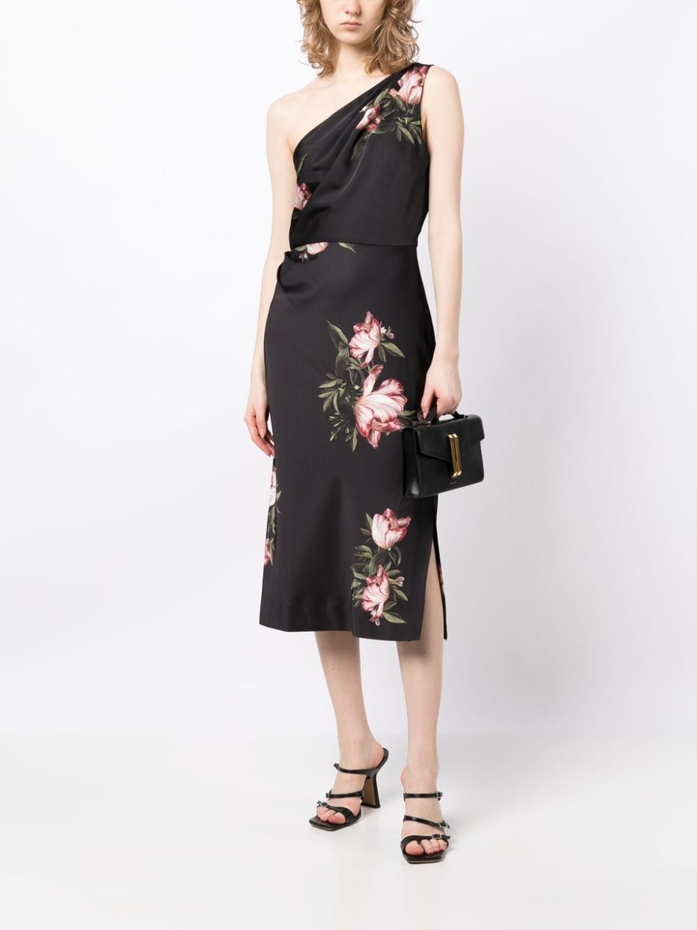 Carmen satin-finish midi dress - 2