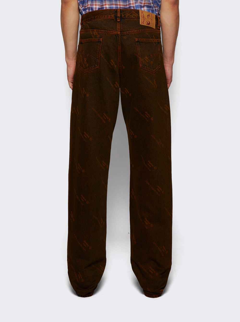 Relaxed Fit Jean Orange Laser - 4