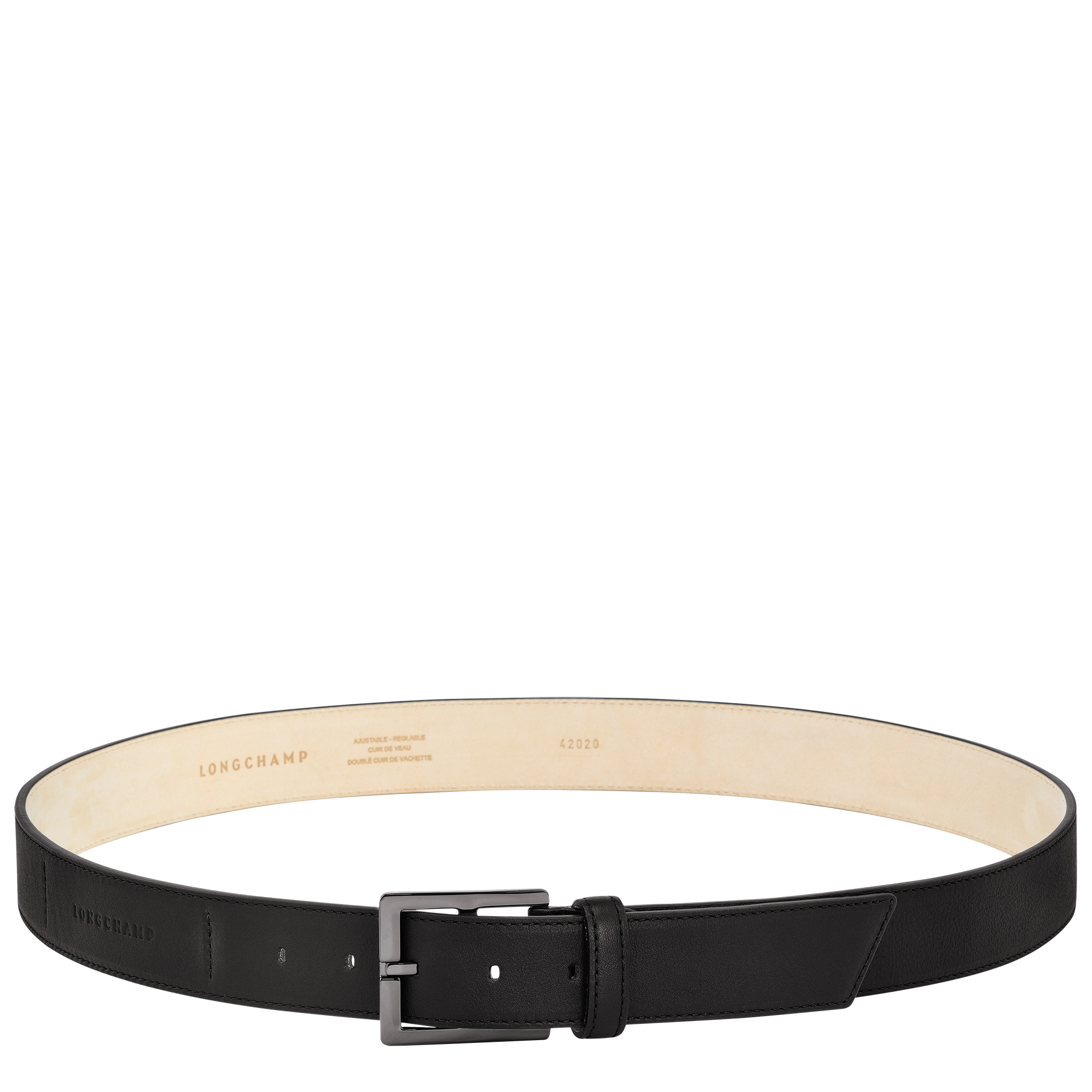 Longchamp 3D Men's belt Black - Leather - 1