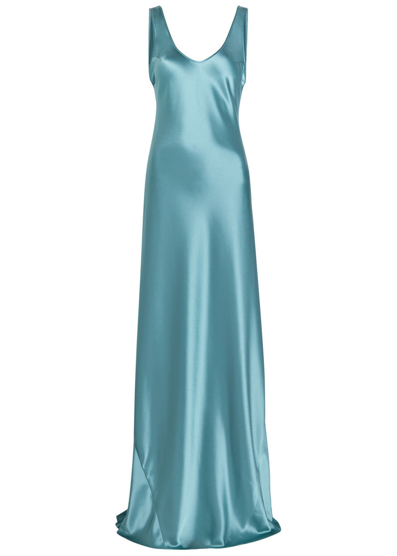 Galvan Valletta Satin Maxi Dress 1