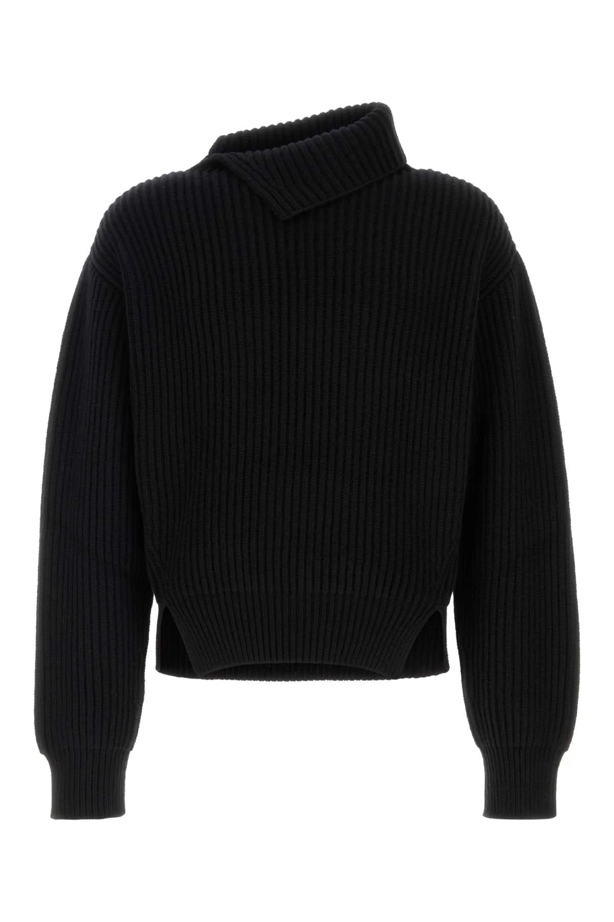 Jil Sander Men Black Wool Sweater - 1