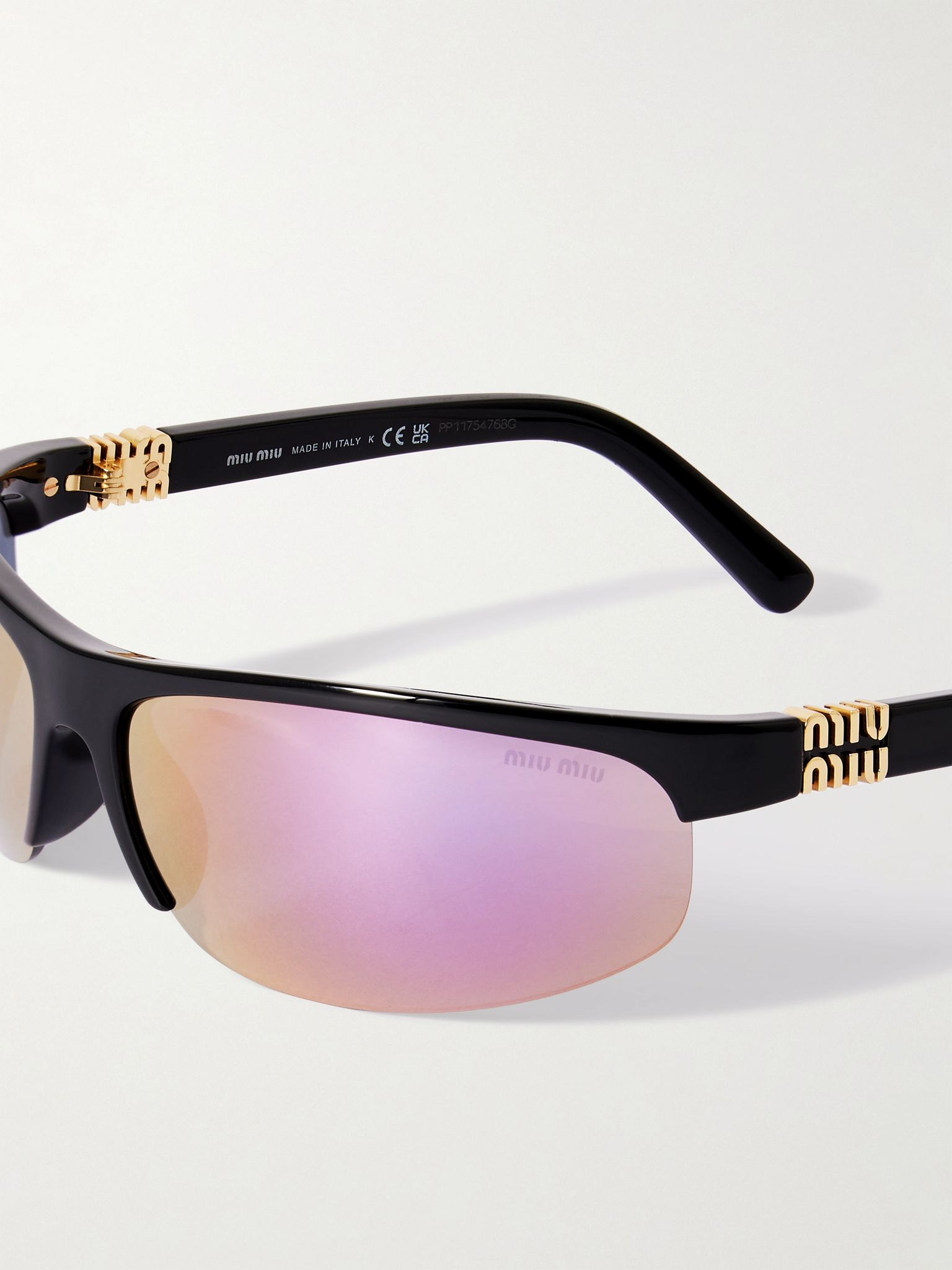 D-frame acetate sunglasses Black - 4