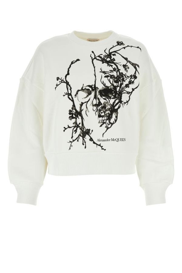 White cotton sweatshirt - 1