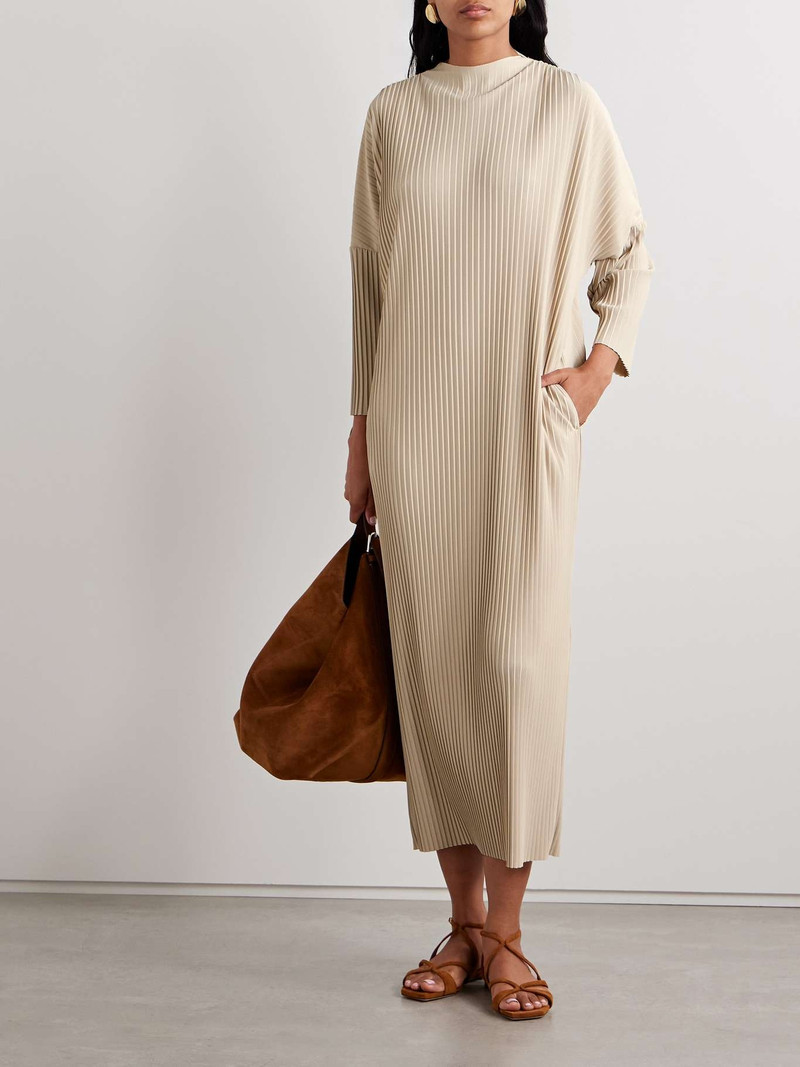Max Mara Leisure Faraone plissé-crepe midi dress outlook