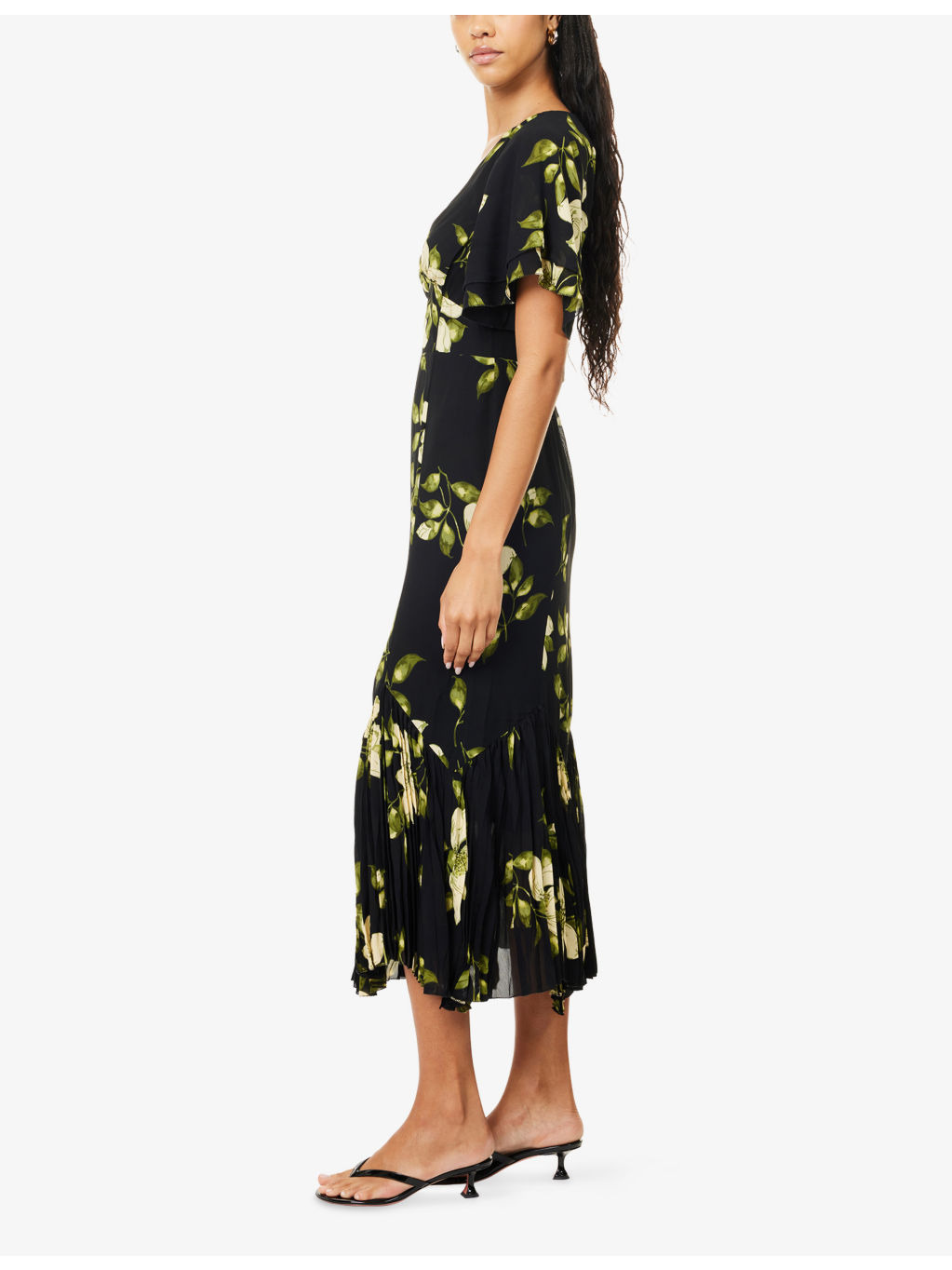 Salvia Woven Midi Dress - 3