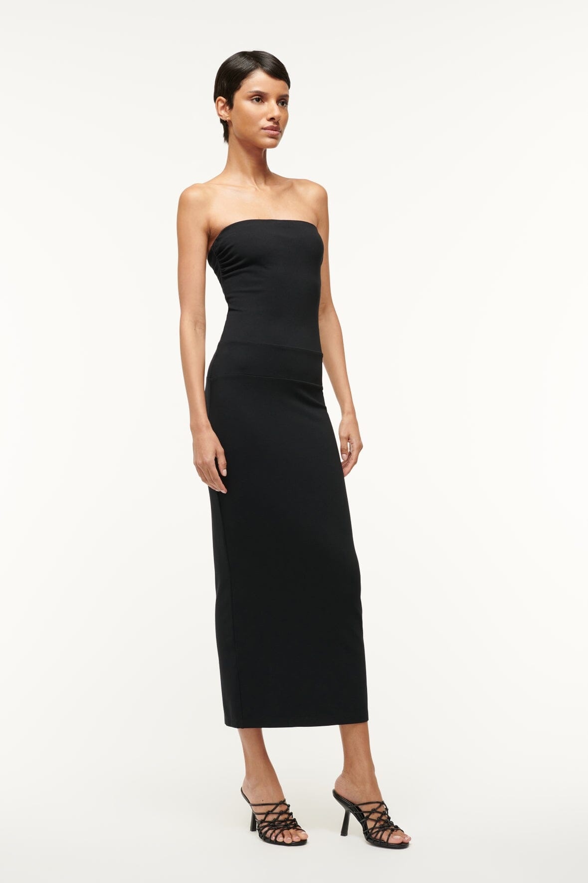 STAUD CORTONA DRESS BLACK - 4