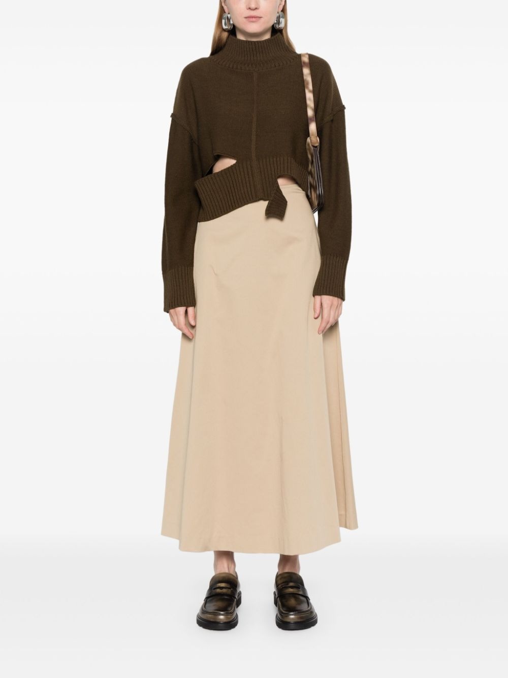 distressed cropped jumper - 2