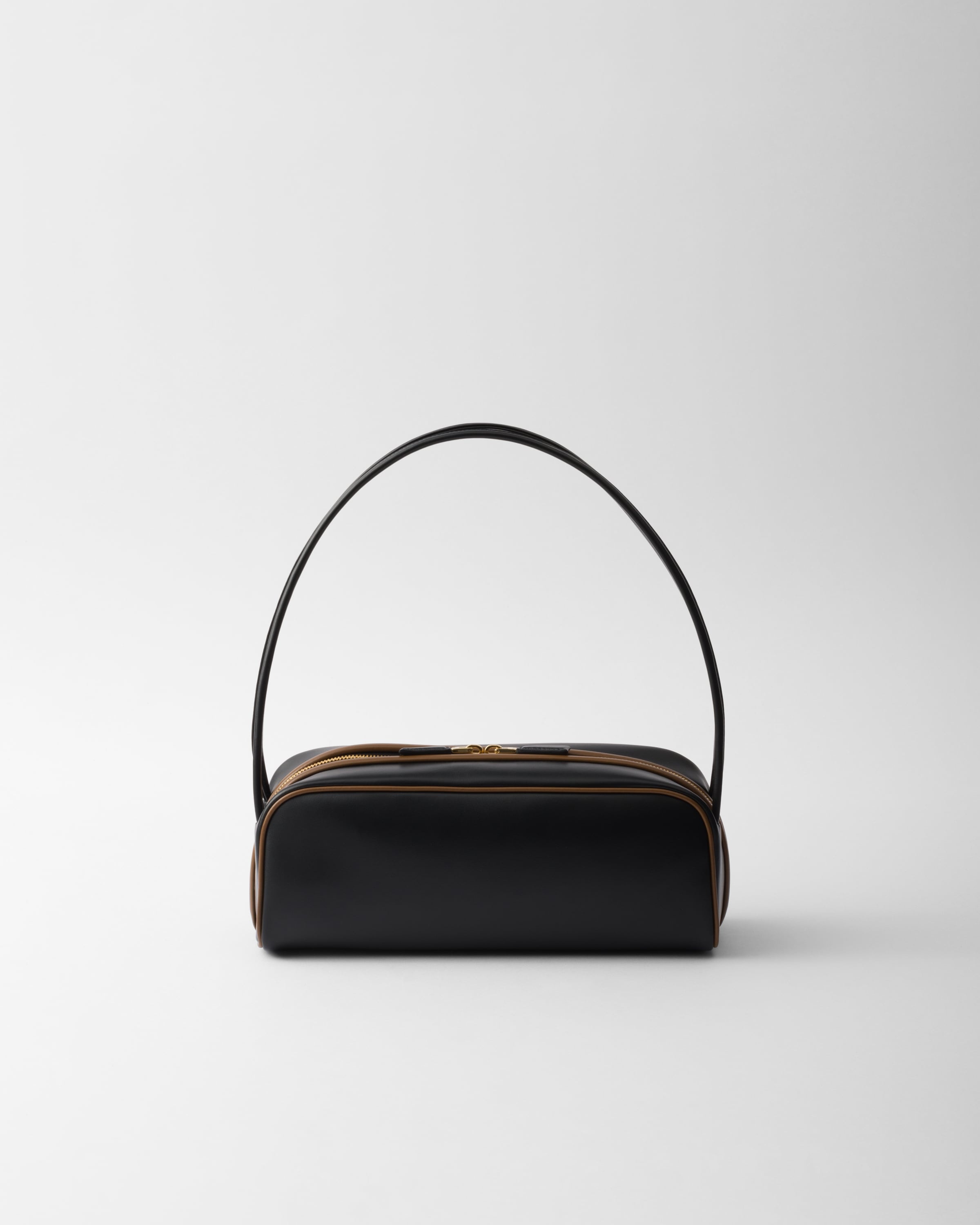 【関税&送料込】Prada Prada Swing Shoulder Bag In Smooth Lea Fern Green/ebony/baltic Blue Prada Swing Smooth Leather