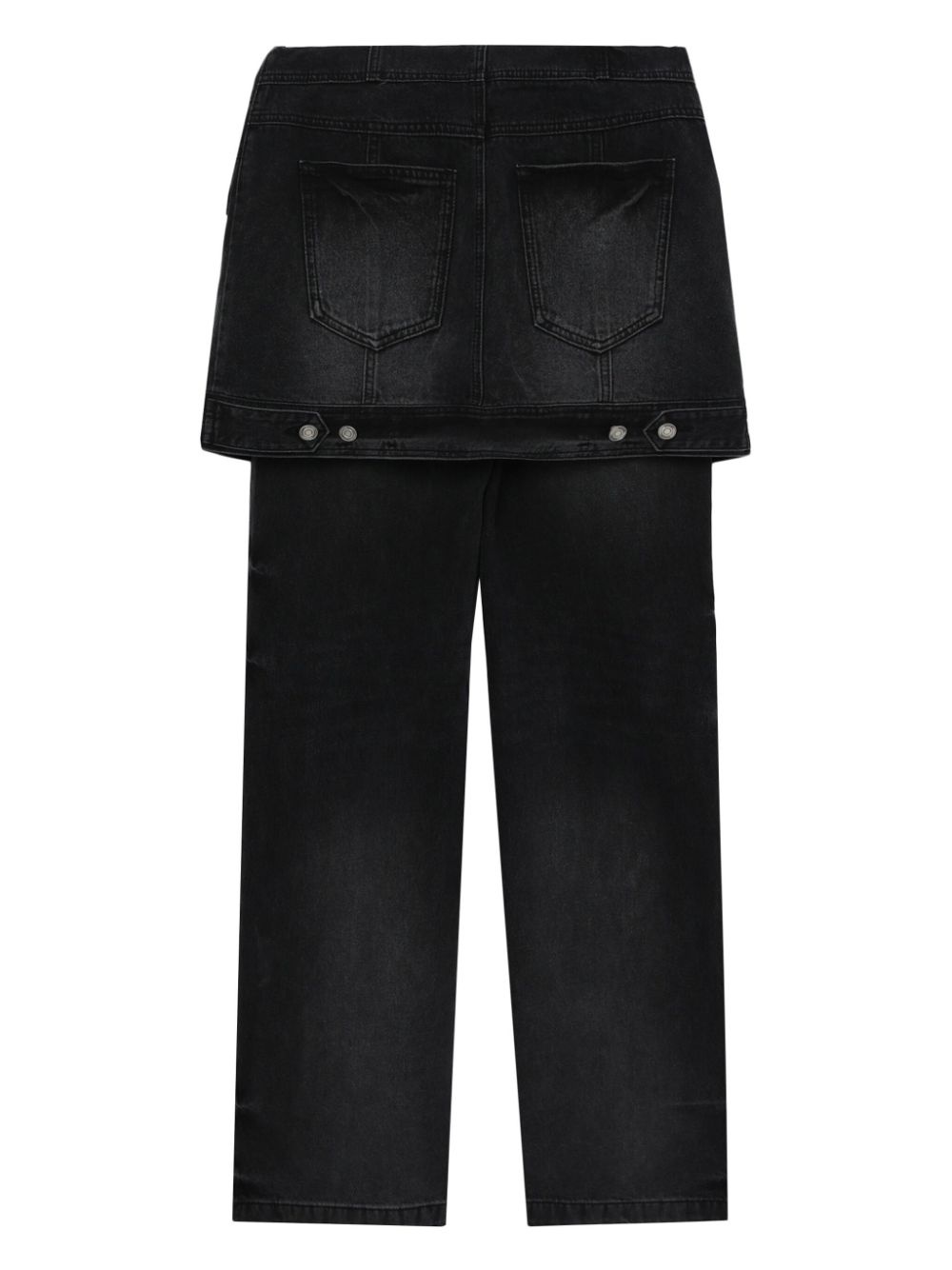 denim jacket-skirt trousers - 6