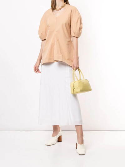 Jil Sander puff sleeve flared top outlook