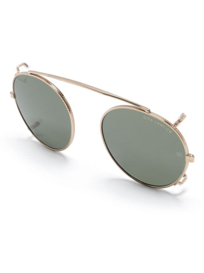 DITA waffle-effect pilot-frame sunglasses outlook