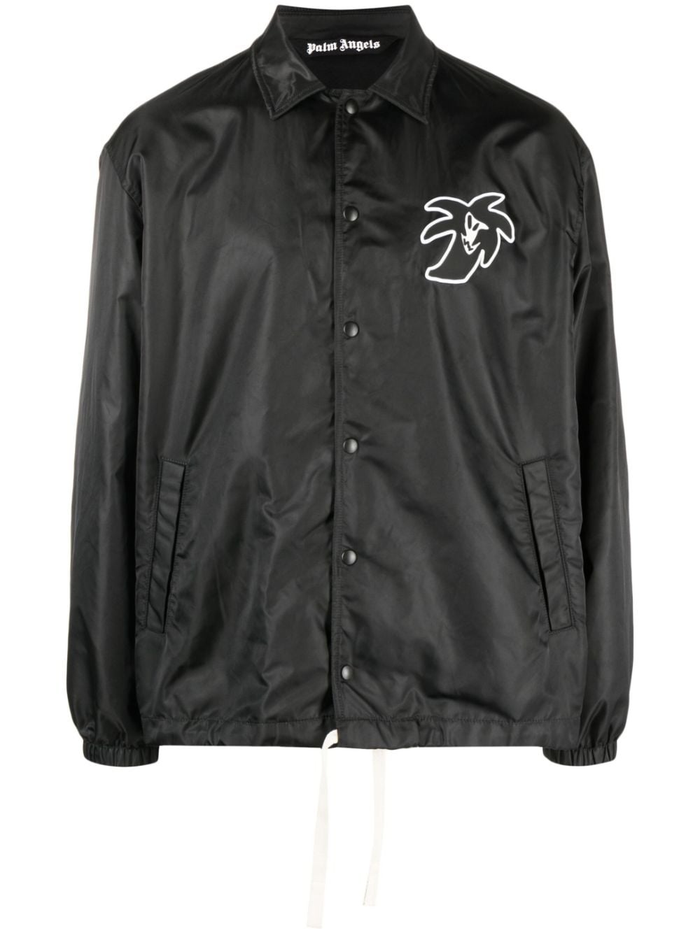 logo-patch lightweight jacket - 1