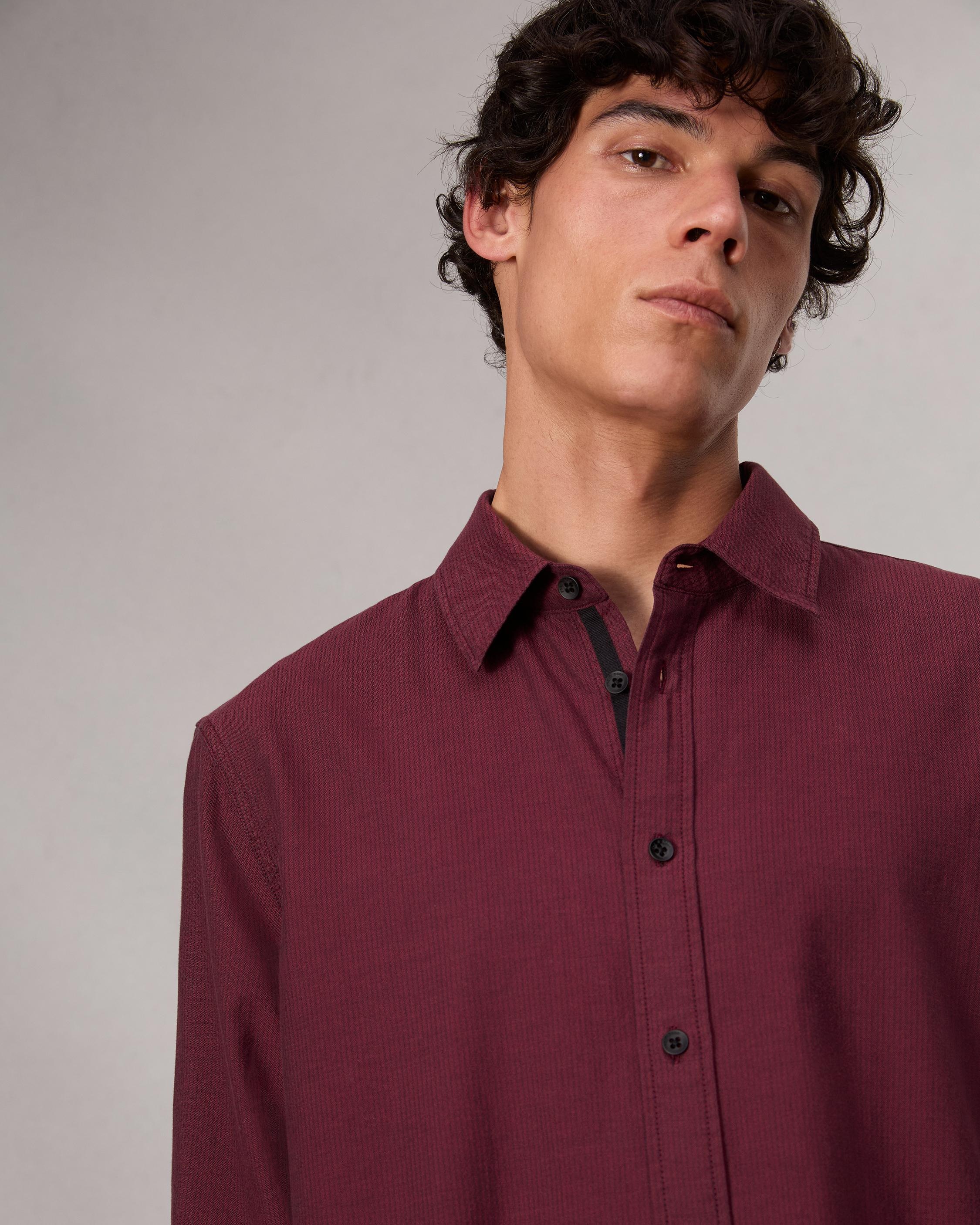 Finch Textured Striped Shirt - 6