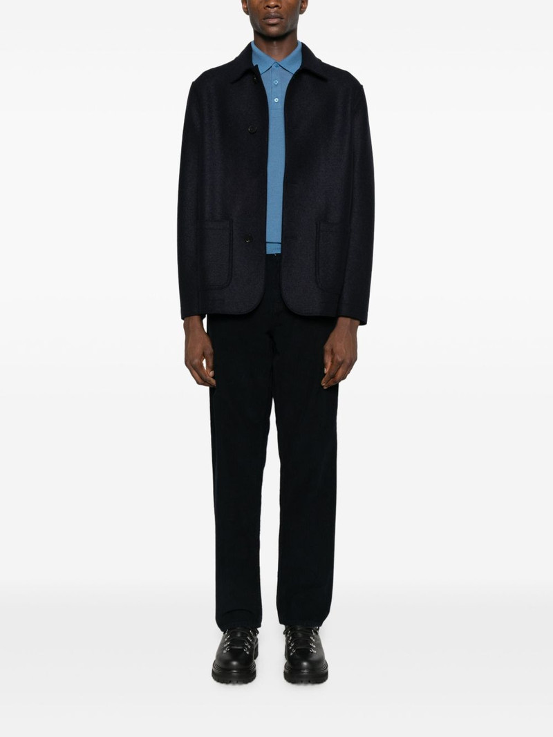 Harris Wharf London collared coat outlook