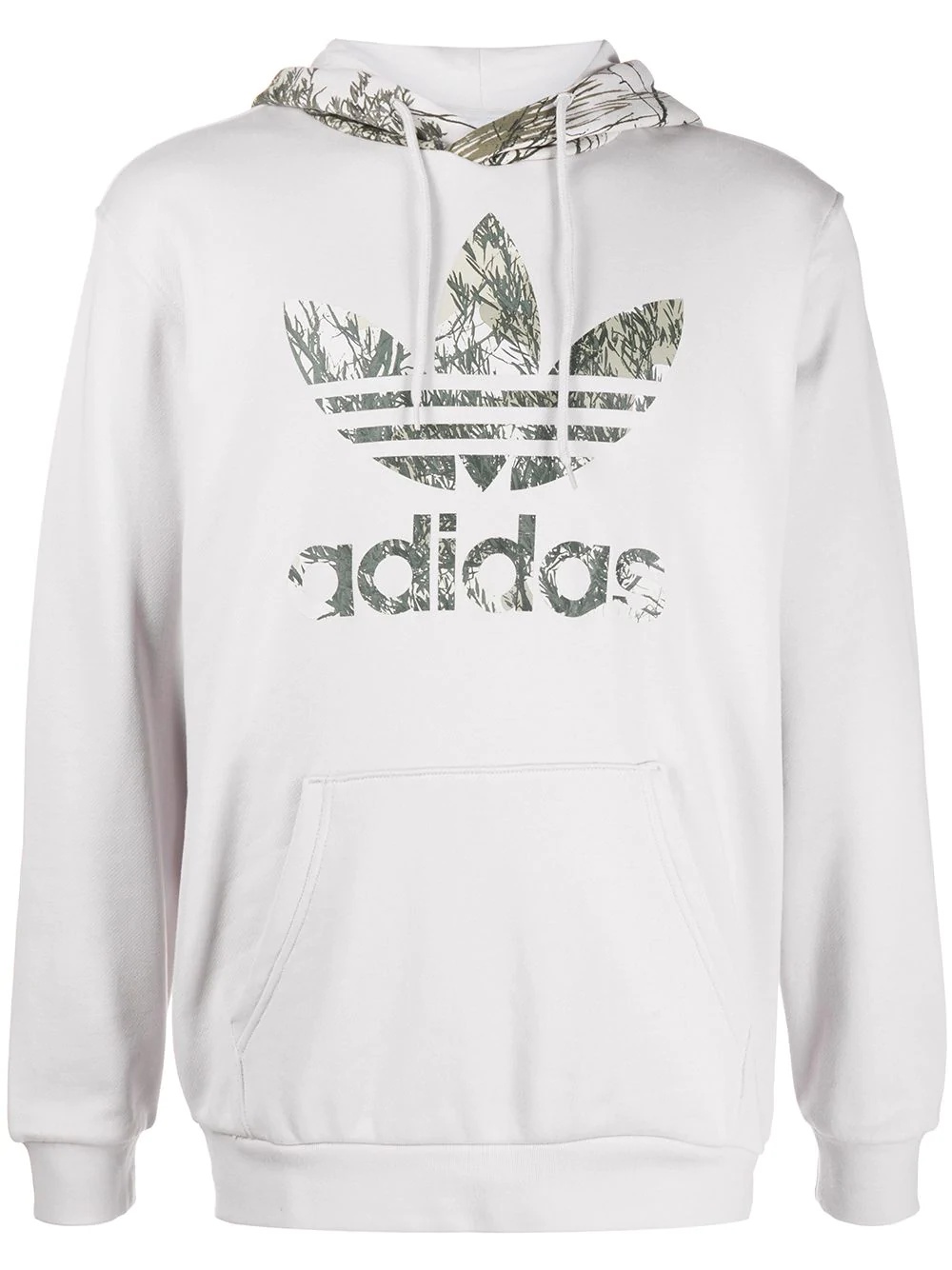 Camo trefoil logo hoodie - 1