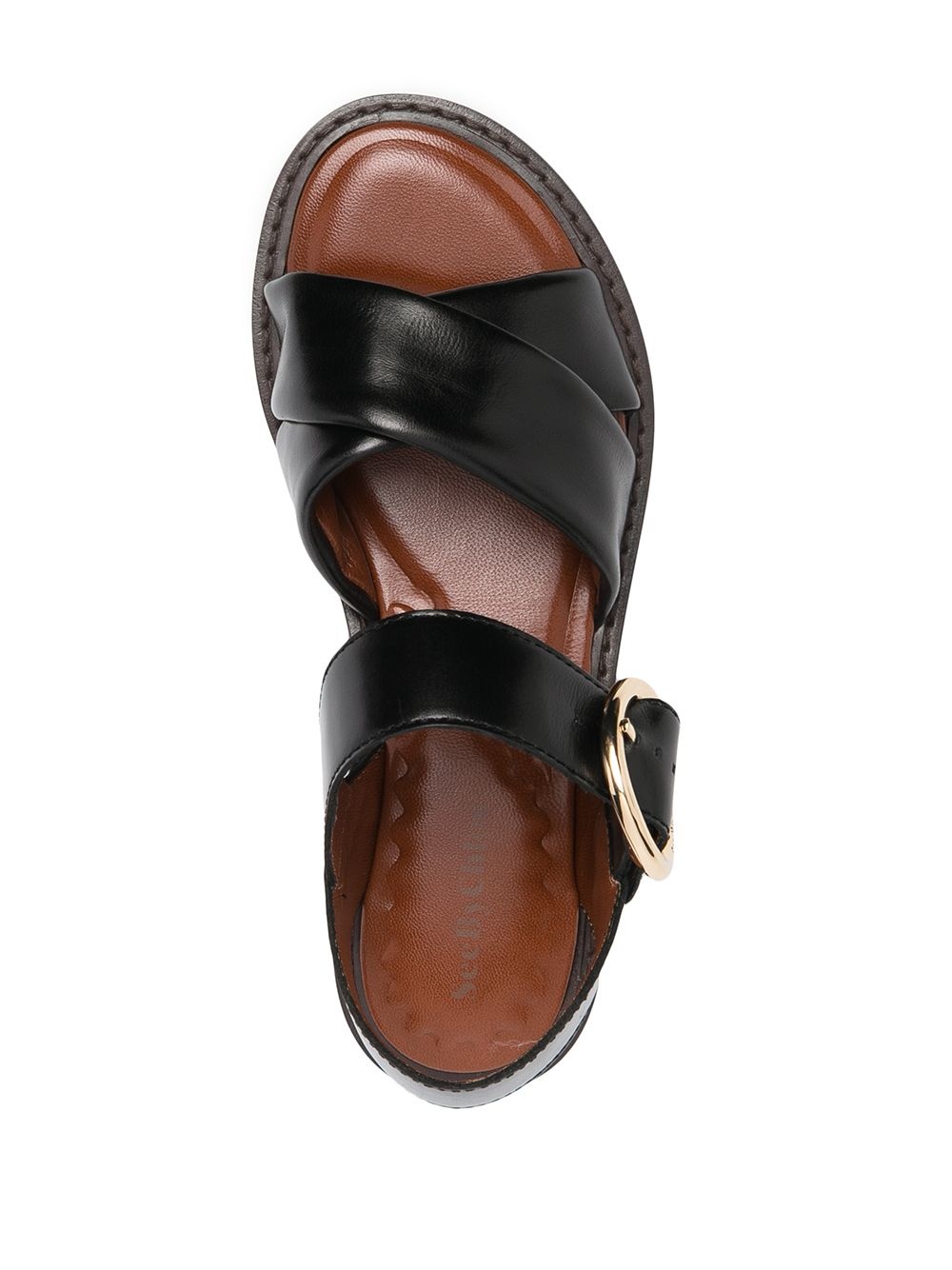 crossover-strap sandals - 7