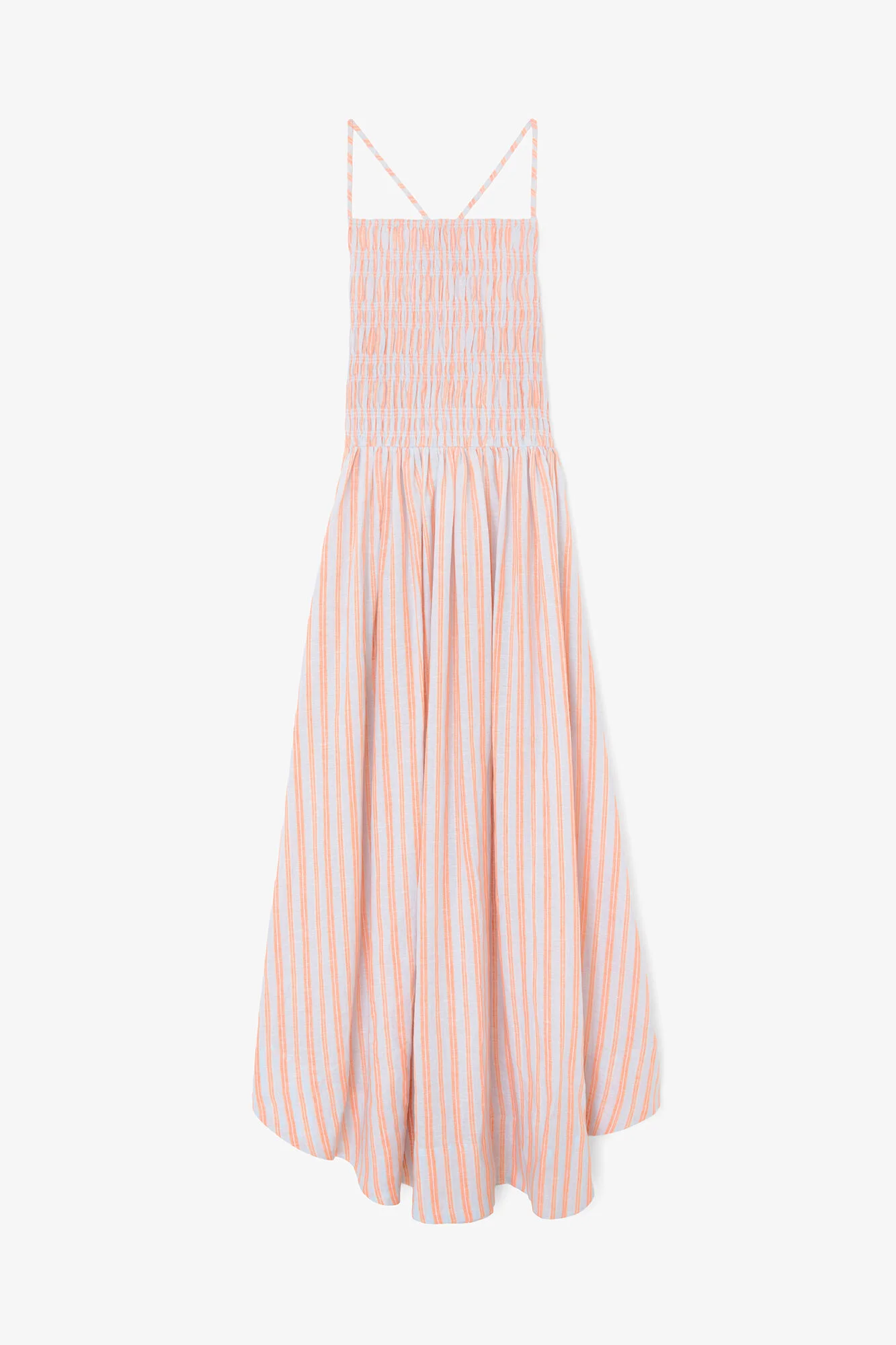 DRESS IN STRIPED LINEN - 1